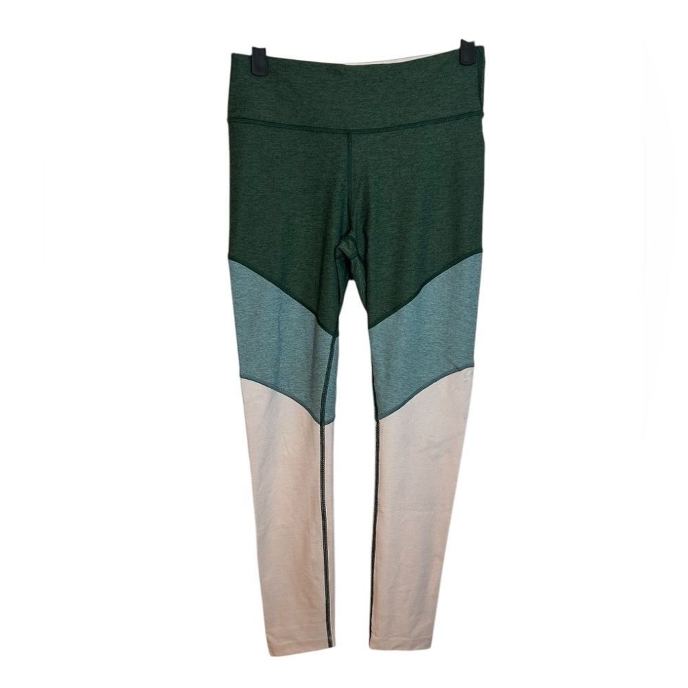 Outdoor Voices Green Colorblock Leggings